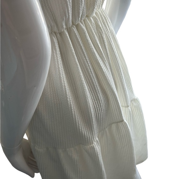 Caution To The Wind White Midi Dress - Picture 4 of 6